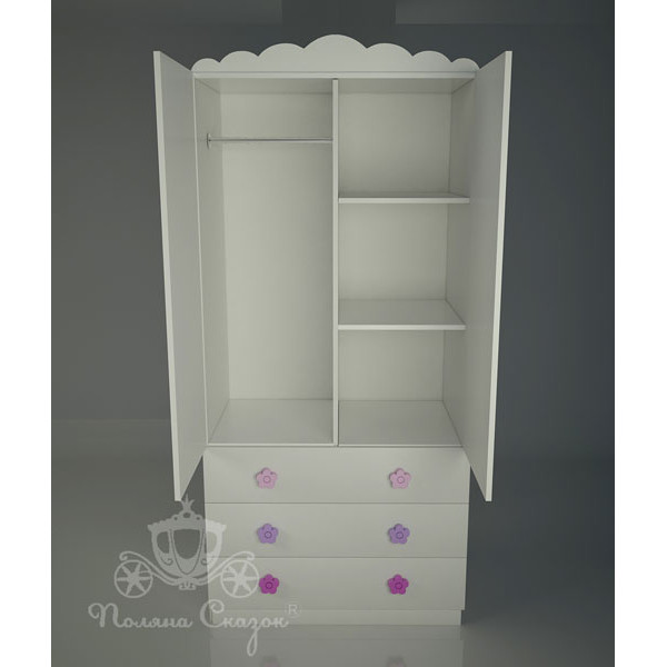 Шафа двостулкова з ящиками Поляна казок Квіткова поляна Шафа двостулкова з ящиками Поляна казок Квіткова поляна-2