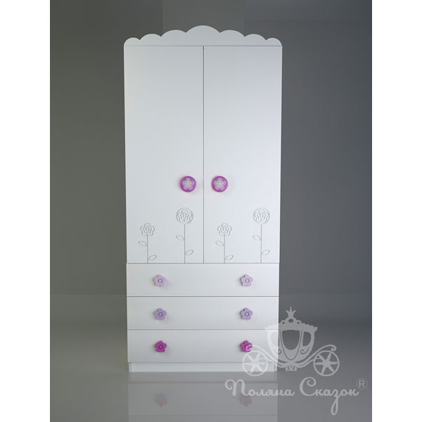 Шафа двостулкова з ящиками Поляна казок Квіткова поляна Шафа двостулкова з ящиками Поляна казок Квіткова поляна-1