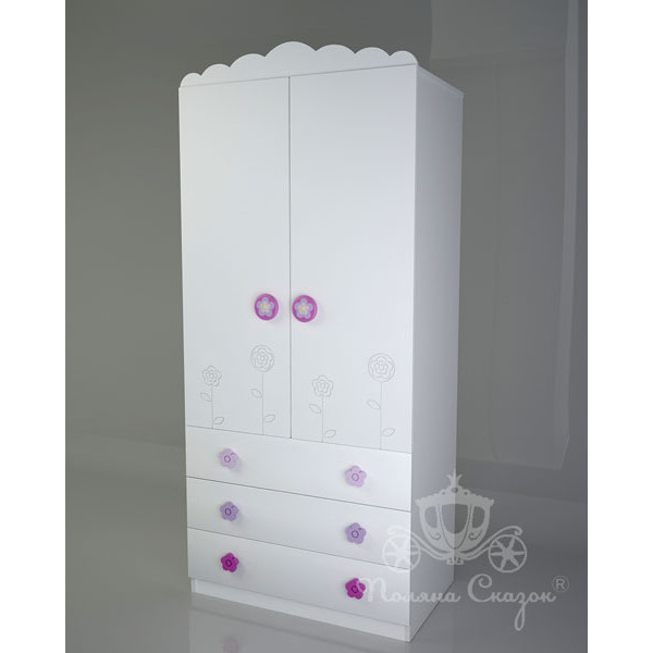 Шафа двостулкова з ящиками Поляна казок Квіткова поляна Шафа двостулкова з ящиками Поляна казок Квіткова поляна-0