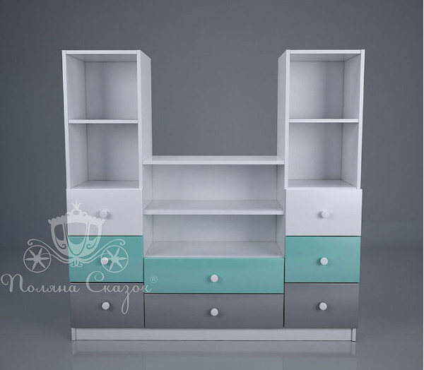 Стелаж під TV Поляна казок Містечко Стелаж під TV Поляна казок Містечко-1