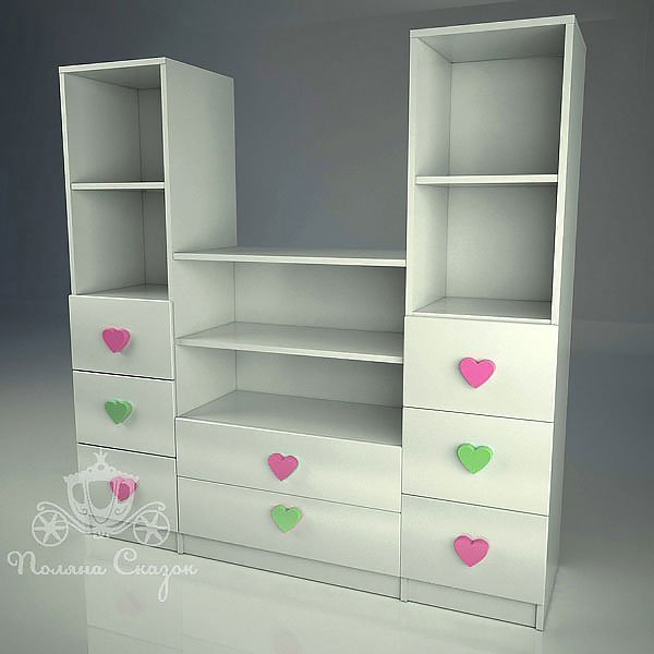 Стеллаж под TV Поляна сказок Принцесса-0