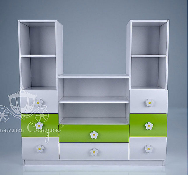 Стеллаж под TV Поляна сказок Ромашковое поле-1