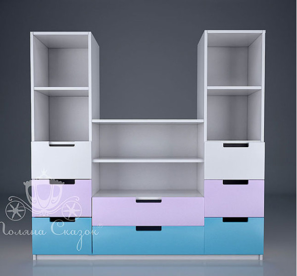 Стеллаж под TV Поляна сказок Замок-1