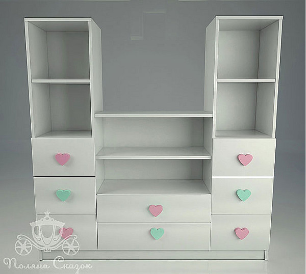 Стелаж під TV Поляна казок Попелюшка Mix-1