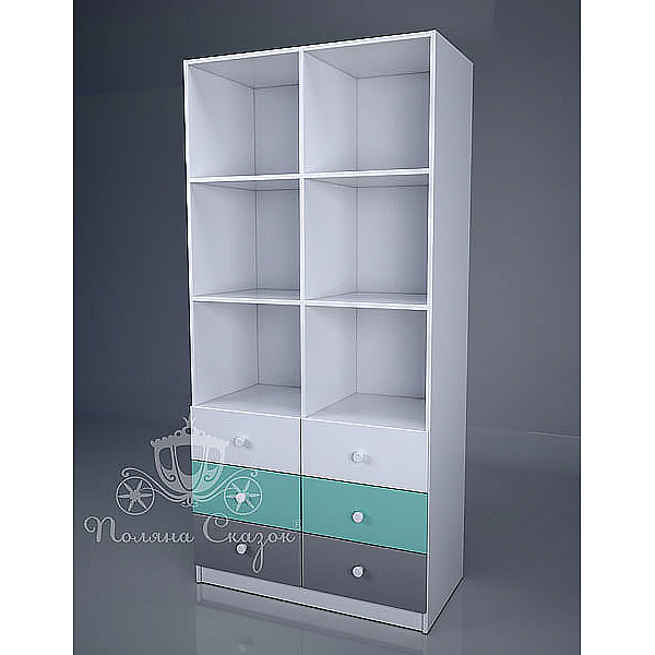 Стелаж з ящиками Поляна казок Містечко-0