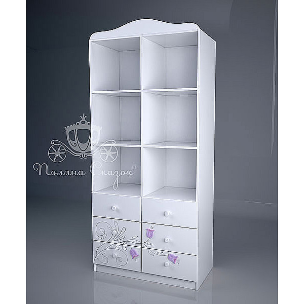 Стелаж з ящиками Поляна казок Дзвіночки-0