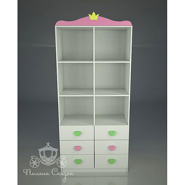 Стелаж із ящиками Поляна казок Принцеса-1