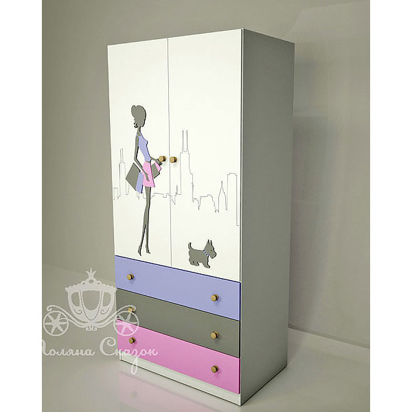 Шафа двостулкова з ящиками Поляна казок Сіті Шафа двостулкова з ящиками Поляна казок Сіті-1