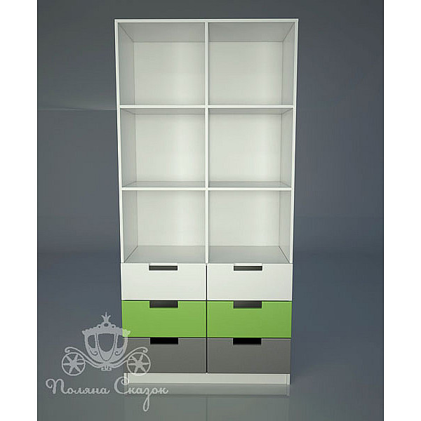 Стелаж із ящиками Поляна казок Автомобільчик-1