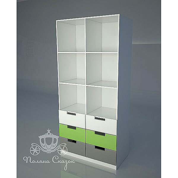 Стелаж із ящиками Поляна казок Автомобільчик-0