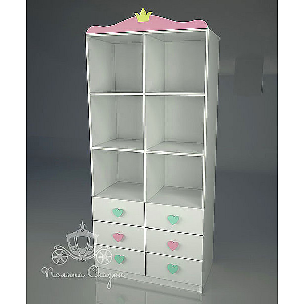 Стелаж з ящиками Поляна казок Попелюшка Mix-0