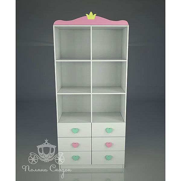 Стелаж з ящиками Поляна казок Попелюшка Mix-1