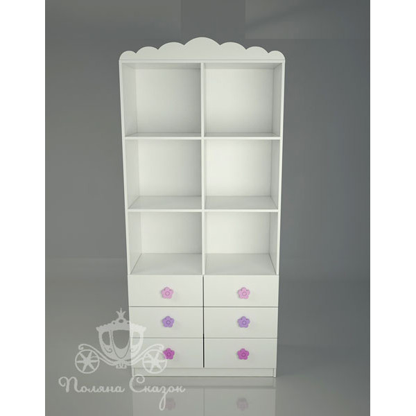 Стеллаж с ящиками Поляна сказок Цветочная поляна-1