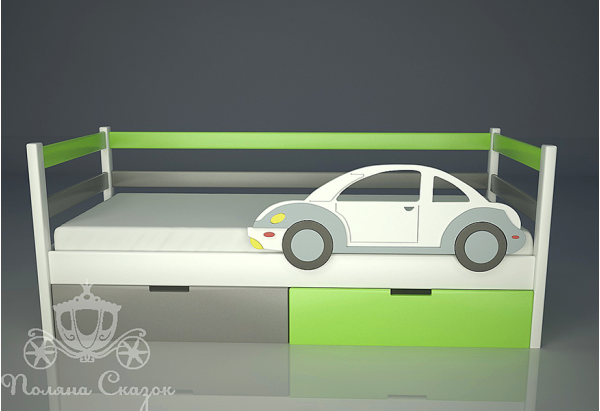 Ліжко дитяче Поляна казок Автомобільчик Класик-1