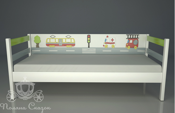 Ліжко дитяче Поляна казок Автомобільчик Декорована Ліжко дитяче Поляна казок Автомобільчик Декорована-0