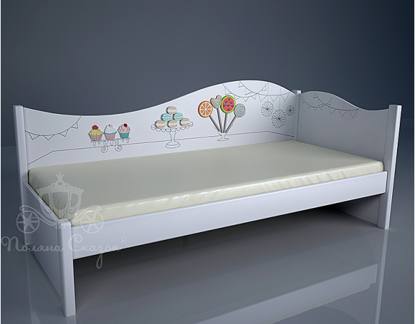 Ліжко дитяче Поляна казок Кенді Бар Декорована Ліжко дитяче Поляна казок Кенді Бар Декорована-0