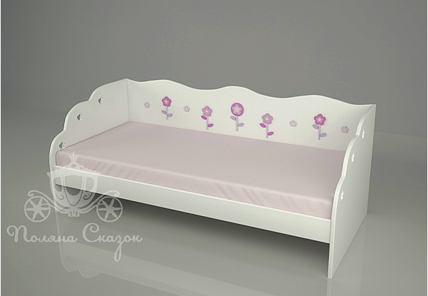 Ліжко дитяче Поляна казок Квіткова поляна Декорована Ліжко дитяче Поляна казок Квіткова поляна Декорована-1