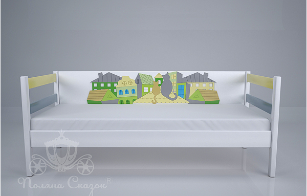 Ліжко дитяче Поляна казок Коти на даху Декорована Ліжко дитяче Поляна казок Коти на даху Декорована-0