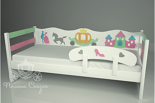 Ліжко дитяче Поляна казок Попелюшка Mix Декорована Ліжко дитяче Поляна казок Попелюшка Mix Декорована-0