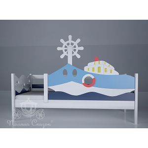 Кровать детская Поляна сказок Морячок Декорированная