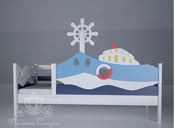 Ліжко дитяче Поляна казок Морячок Декорована Ліжко дитяче Поляна казок Морячок Декорована-0
