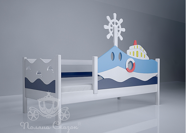 Ліжко дитяче Поляна казок Морячок Декорована Ліжко дитяче Поляна казок Морячок Декорована-1