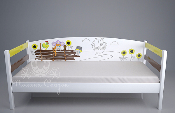 Ліжко дитяче Поляна казок Рідний край Декорована Ліжко дитяче Поляна казок Рідний край Декорована-0