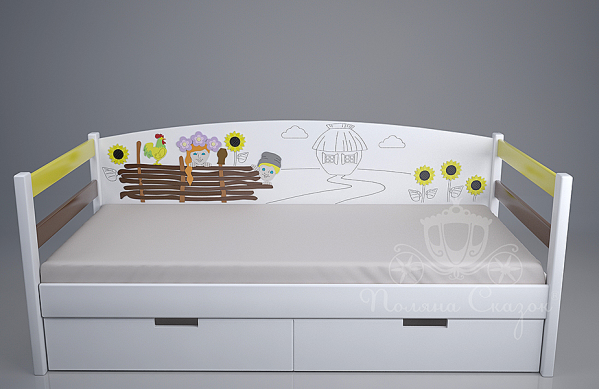 Ліжко дитяче Поляна казок Рідний край Декорована Ліжко дитяче Поляна казок Рідний край Декорована-2