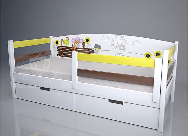 Ліжко дитяче Поляна казок Рідний край Декорована Ліжко дитяче Поляна казок Рідний край Декорована-3