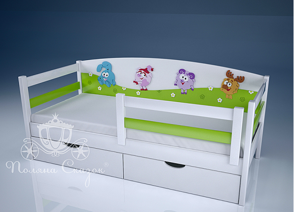 Ліжко дитяче Поляна казок Ромашкове поле Декорована Ліжко дитяче Поляна казок Ромашкове поле Декорована-2