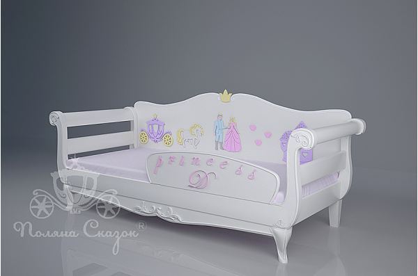 Кровать детская Поляна сказок Версаль Декорированная-2