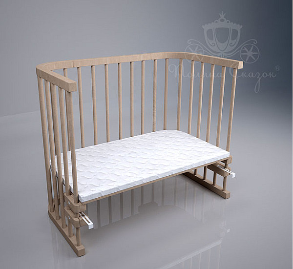 Приставная кроватка Поляна сказок Multi-bed Premium макси Шлифованная-0