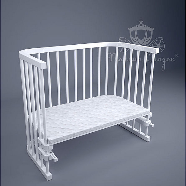 Ліжко Приставне Поляна казок Multi-bed Premium максі Біла-0