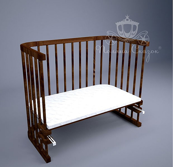 Ліжко Приставне Поляна казок Multi-bed Premium максі Коричнева-0