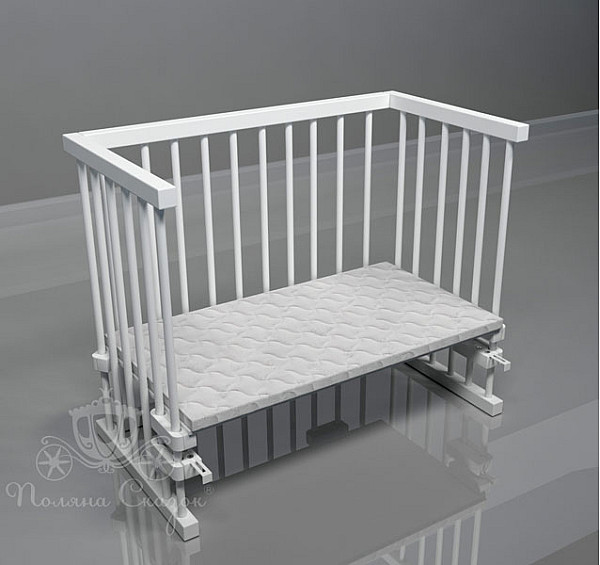 Ліжко Приставне Поляна казок Multi-bed Classic максі Біла-0