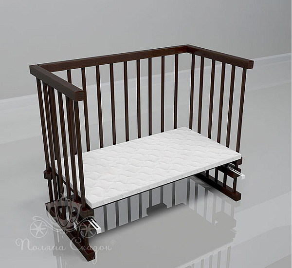 Приставне ліжечко Поляна казок Multi-bed Classic максі+ Коричневе Приставне ліжечко Поляна казок Multi-bed Classic максі+ Коричневе-0