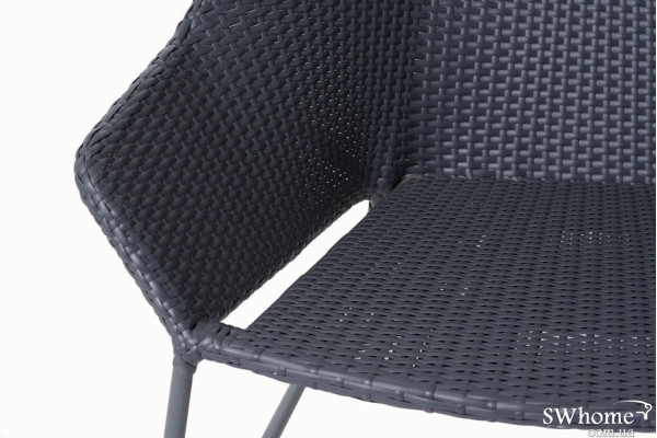 Стул из ротанга Pradex Барный Бриз Серый-4