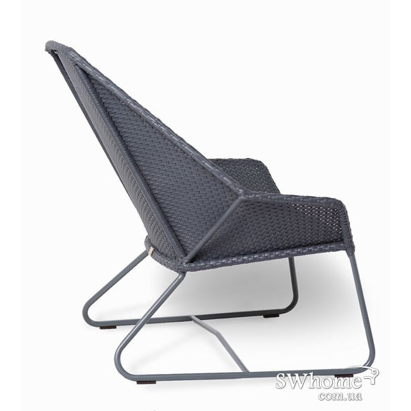 Кресло из ротанга Pradex Бриз Лаунж Серое-7
