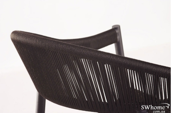 Стул из ротанга Pradex Клевер плетеное сиденье Коричневый-4