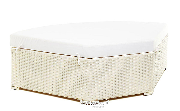 Пуф из ротанга Pradex Оазис радиусный Бежевый Пуф из ротанга Pradex Оазис радиусный Бежевый-0