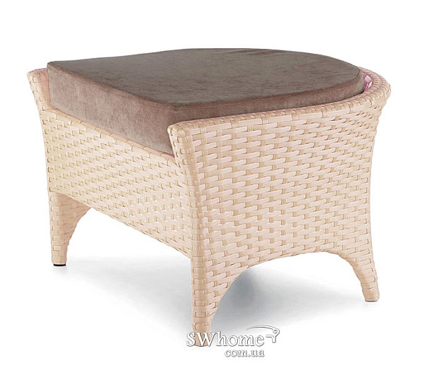 Пуф из ротанга Pradex Гольф Бежевый-0