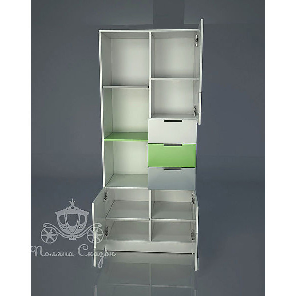 Шафа-стелаж Поляна казок Автомобільчик-2