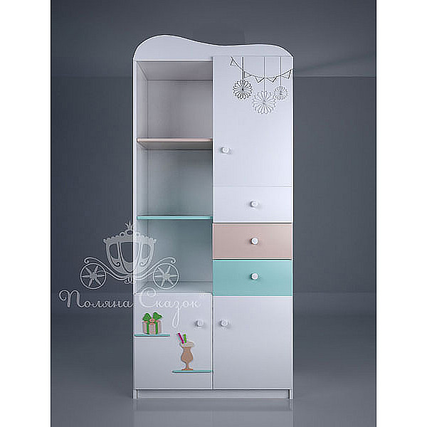 Шкаф-стеллаж Поляна сказок Candy bar-0