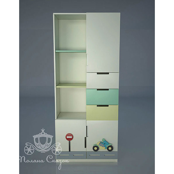 Шафа-стелаж Поляна казок Вантажівка-1