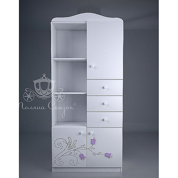 Шкаф-стеллаж Поляна сказок Колокольчики-1