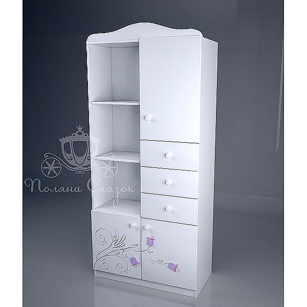 Шкаф-стеллаж Поляна сказок Колокольчики-0