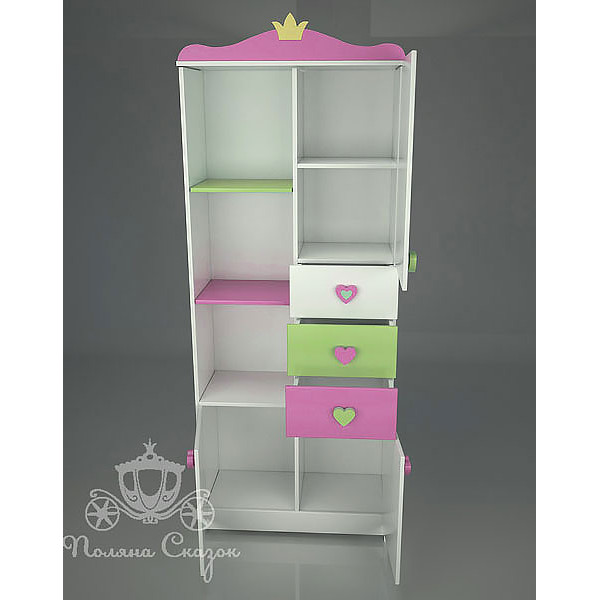 Шкаф-стеллаж Поляна сказок Принцесса-1