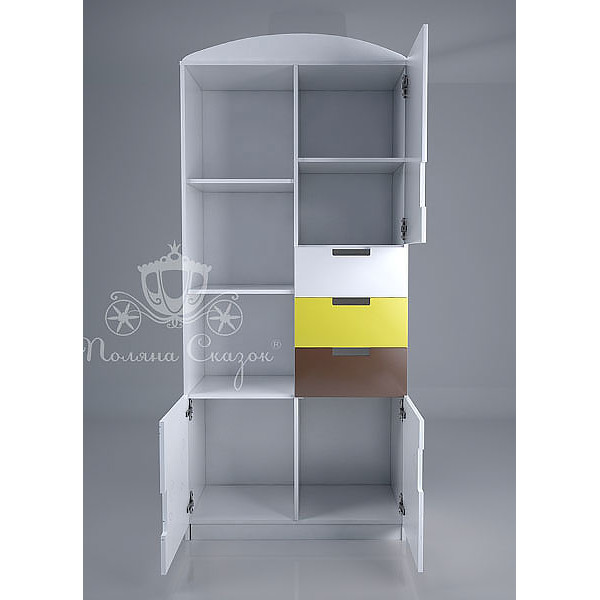 Шкаф-стеллаж Поляна сказок Родной край-2