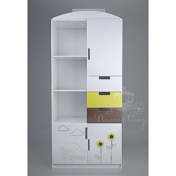 Шкаф-стеллаж Поляна сказок Родной край-0