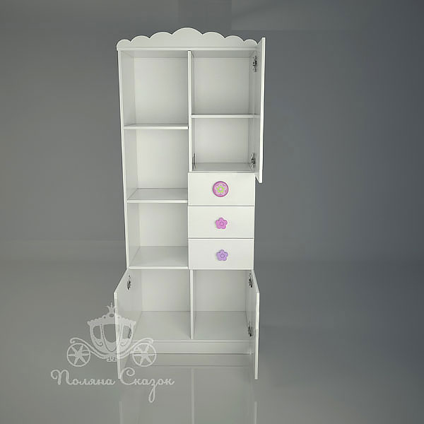 Шафа-стелаж Поляна казок Квіткова галявина Шафа-стелаж Поляна казок Квіткова галявина-2